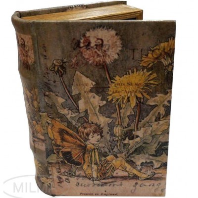 Medieval Fairy Secret Storage Book Box Stash Box Faux Leather Over Wood 809004351053  153125384697